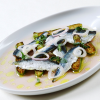 La recette de la semaine : Escabèche de courgettes à la marjolaine et sardines marinées à cru