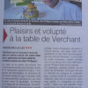 La table du domaine de Verchant  » Plaisirs et Volupté  » avec le chef Jean Philippot