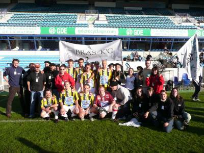 L'équipe de Michel Bras et ses supporters