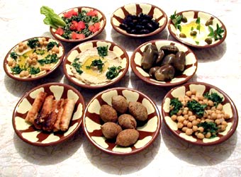 Les traditionnels Mezze