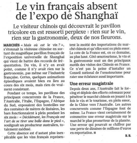 Figaro le 11 novembre 2010