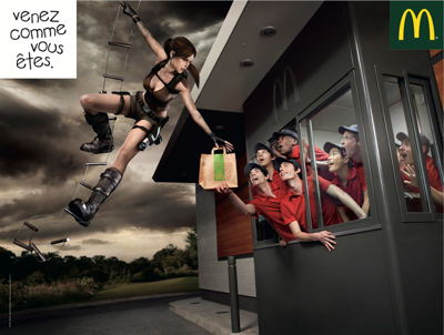 lara croft mc donalds