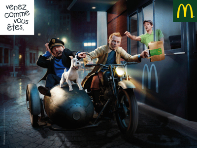 tintin mc donalds