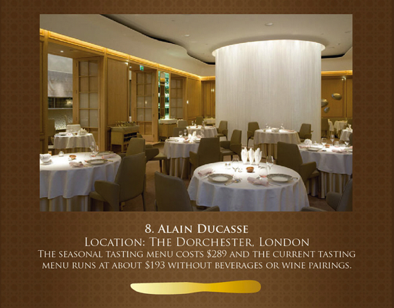 10 of the best and most expensive luxury restaurants in the world