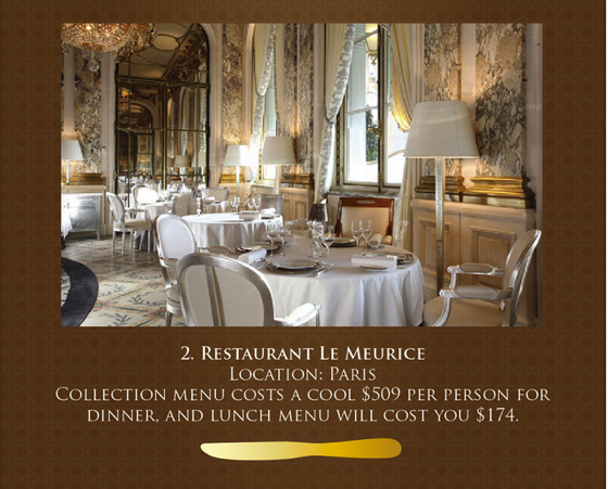 10 of the best and most expensive luxury restaurants in the world