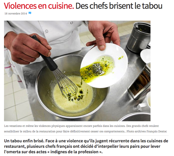 Violences en cuisine