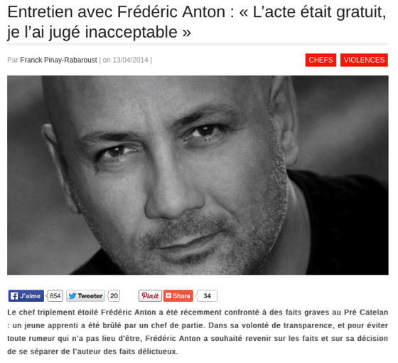 Violences en cuisine