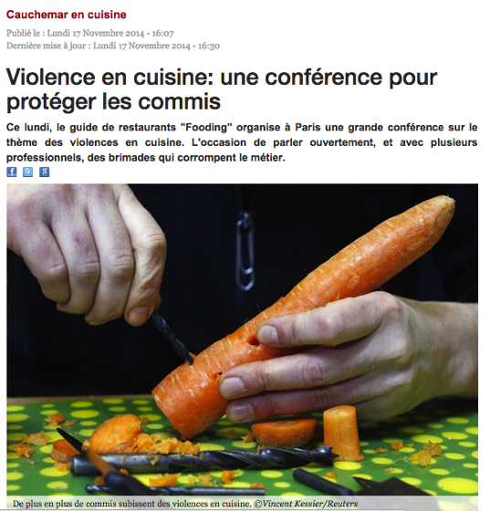 violences en cuisine