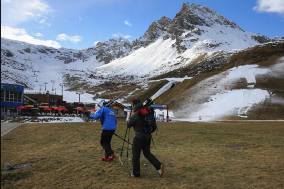 absence de neige Alpes