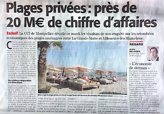 Plages Privées Midi Libre