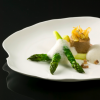 Recette de la semaine : mousseline de foie gras et asperges, émulsion de truffe
